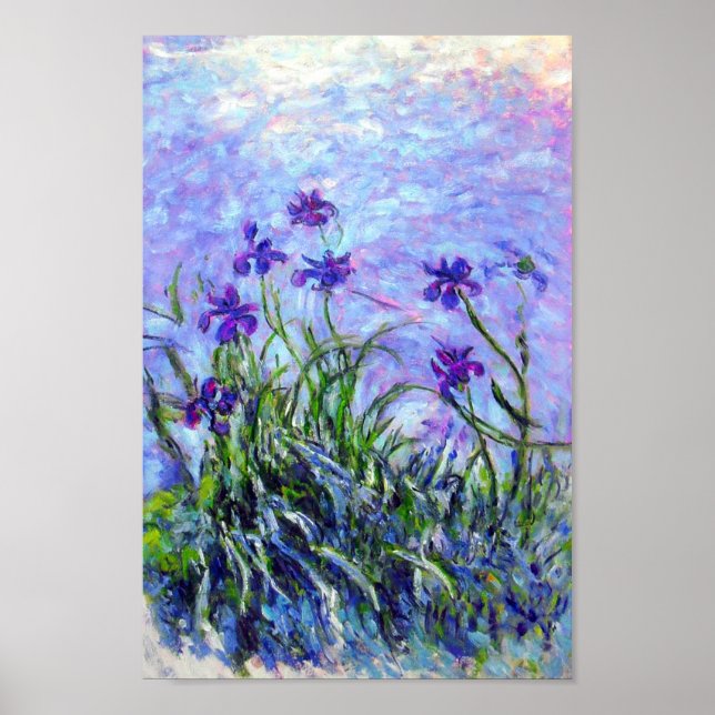 Poster Monet Lilac Irises (Frente)