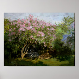 Póster Monet - Lilases no Sol