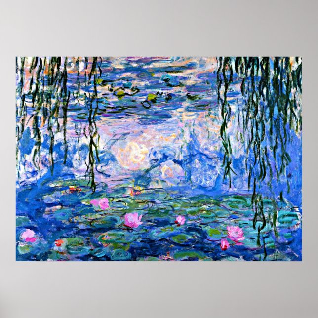Poster Monet: Lírios Água 1919 (Frente)