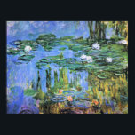 Poster Monet - Lírios d'água, 1914-1915, pintura de arte<br><div class="desc">Lírios d'água,  1914-1915,  bela pintura de arte de Claude Monet</div>