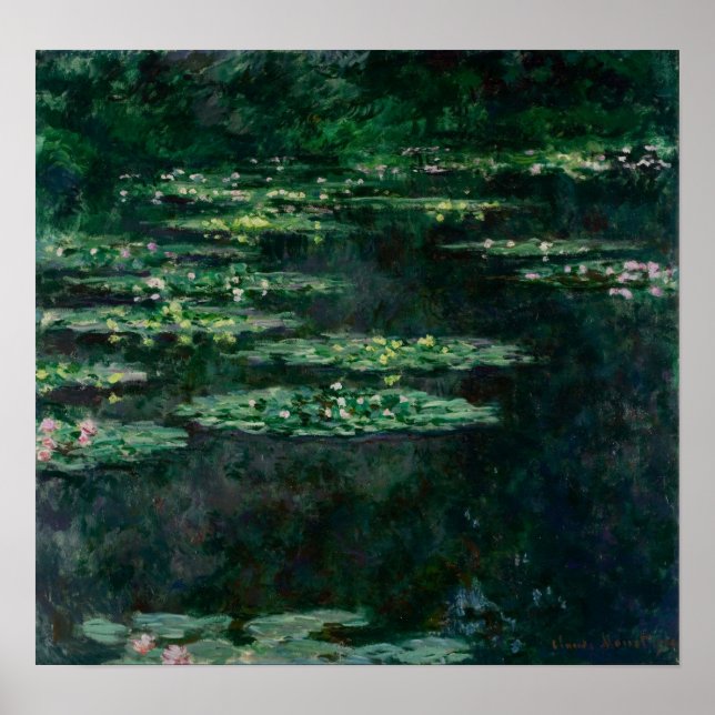 Poster Monet - Lírios de Água (Frente)
