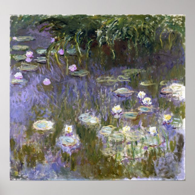 Poster Monet - Lírios de Água (Frente)
