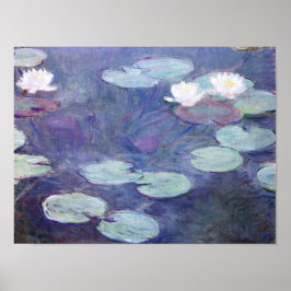 Poster Monet - Lírios De Água Rosa