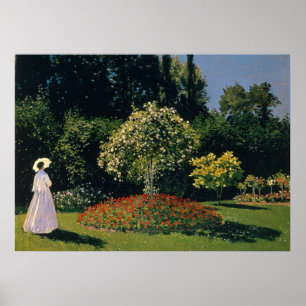 Poster Monet - Mulher no Jardim