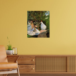 Poster Monet - Mulheres no Jardim