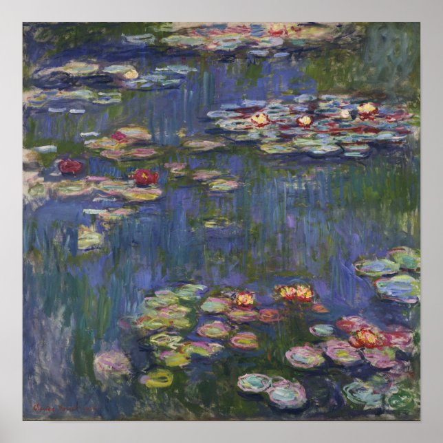 Poster Monet - Nenúfares (Frente)