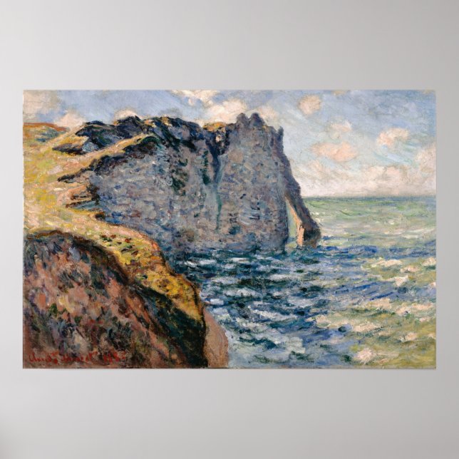 Poster Monet - O Cliff De Aval Etretat (Frente)