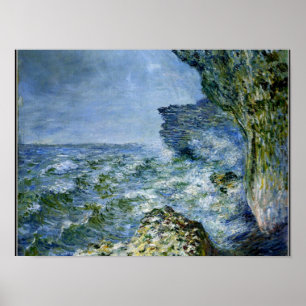 Poster Monet - O Mar na Fecamp, Impressionismo trabalho d