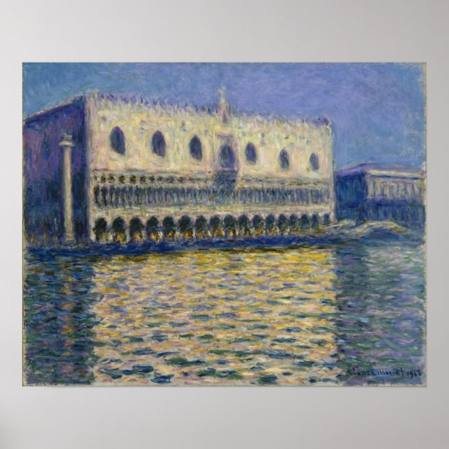 Poster Monet - O Palácio Ducal (Le Palais Ducal) (Frente)