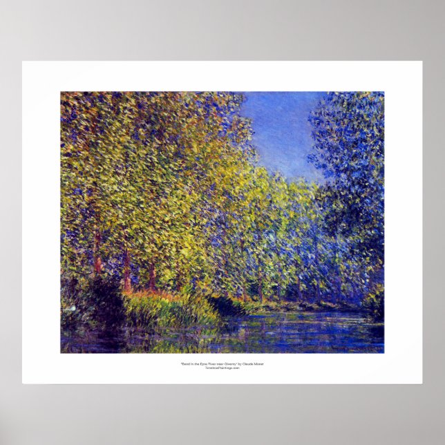 Poster Monet painting bengala no rio Epte perto de Givern (Frente)