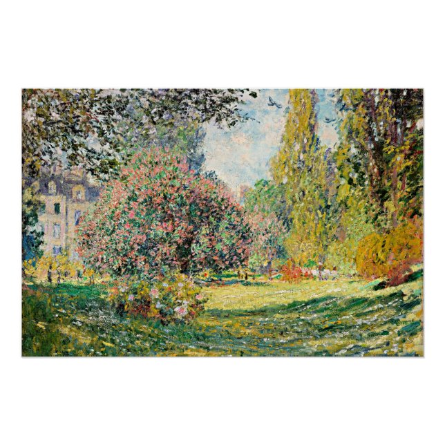 Póster Monet - Paisagem, Parc Monceau, (Frente)
