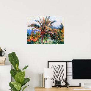 Poster Monet - Palmeira em Bordighera,