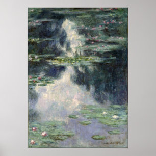 Poster Monet - Pond Com Lírios De Água