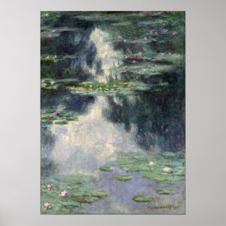 Poster Monet - Pond Com Lírios De Água