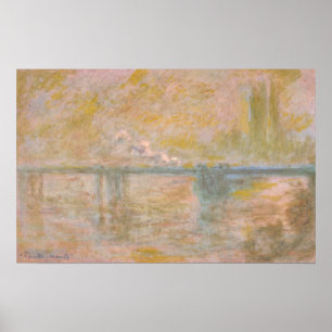 Poster Monet - Ponte Charing Cross Em Londres