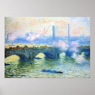 Poster Monet - Ponte de Waterloo, Londres,
