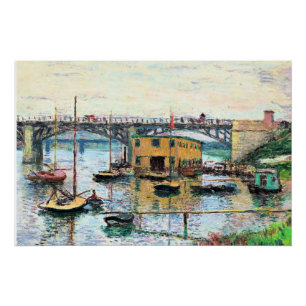 Póster Monet - Ponte no Argenteuil no Dia da Cinza