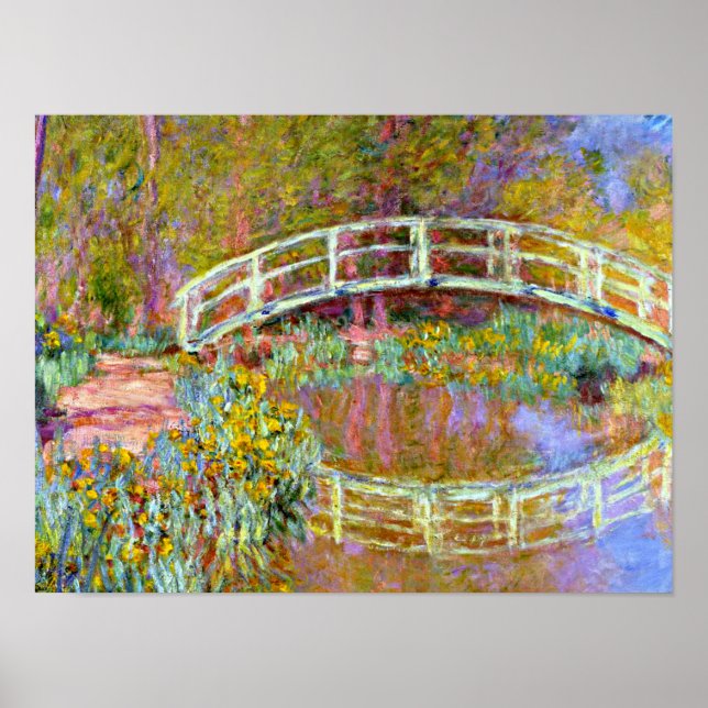 Poster Monet - Ponte no Jardim de Monet (Frente)