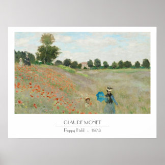 Poster Monet Poppie Fields