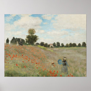 Poster Monet - Poppy Field