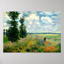Poster Monet - Poppy Field, Argenteuil