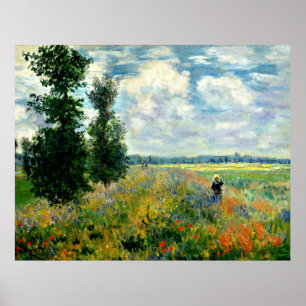 Poster Monet - Poppy Field, Argenteuil
