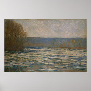 Poster Monet - Quebra De Gelo No Sena Em Bennecourt
