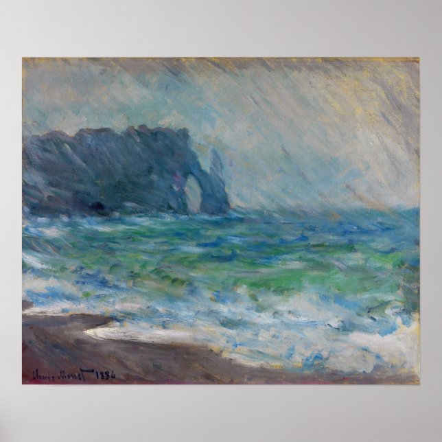 Poster Monet - Rainfall Etretat (Frente)