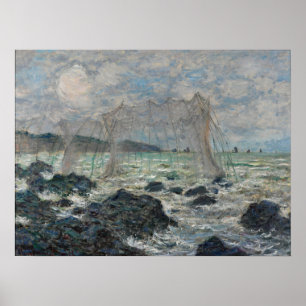 Poster Monet - Redes De Pesca Em Pourville
