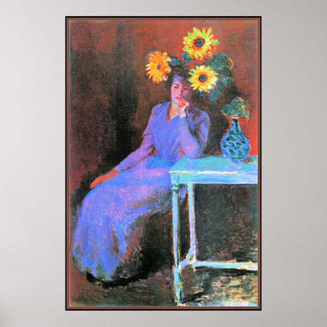 Poster Monet - Retrato de Suzanne Hoschede (Frente)