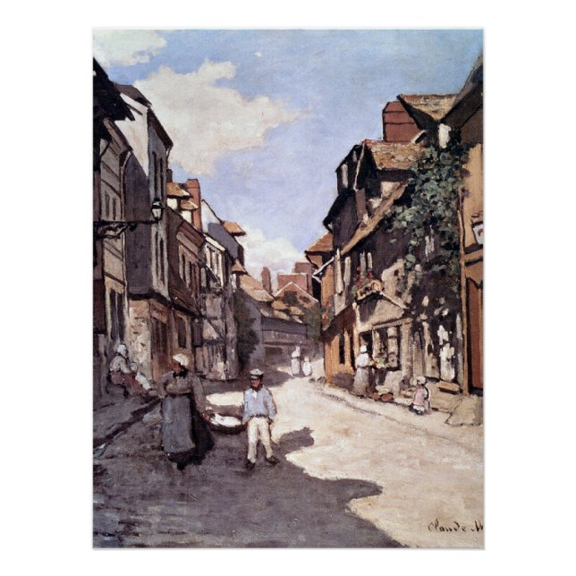Póster Monet - Rua da Bavolie Honfleur (Frente)