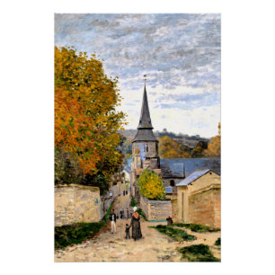 Póster Monet - Rua em Saint-Adresse