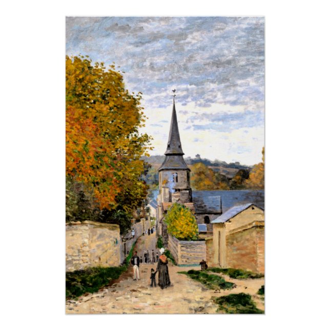 Póster Monet - Rua em Saint-Adresse (Frente)
