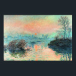 Poster Monet - Sun Setting on the Seine<br><div class="desc">Sun Setting on the Seine,  famosa pintura de Claude Monet</div>