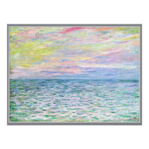 Póster Monet - Sunset em Pourville, belas artes