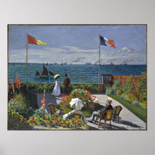 Poster Monet - Terrace em Sainte Adresse