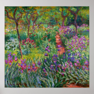 Poster Monet - The Iris Garden At Giverny 1900