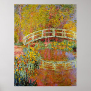 Poster Monet - The Japan Bridge, 1896,