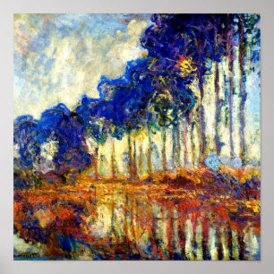 Poster Monet - The Poplars in Autumn