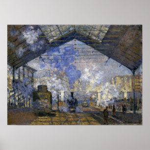 Poster Monet - The Saint Lazare Station