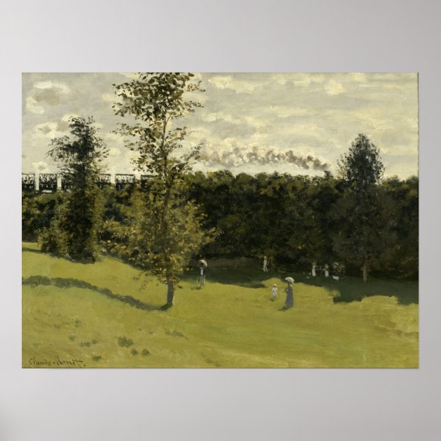 Poster Monet - Trem no Campo (Frente)