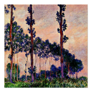 Póster Monet - Três Árvores no Clima das Cinzas