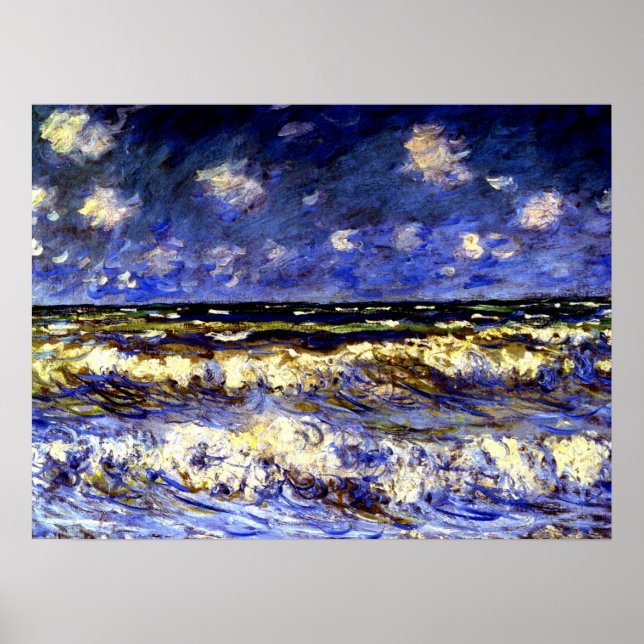 Poster Monet - Um Mar Tempestade, (Frente)
