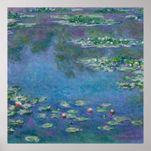 Poster Monet Water Lily Painting