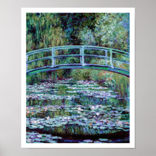 Póster Monet - Water Lily Pond & Japan Bridge