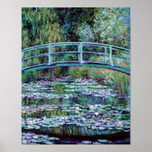 Poster Monet - Water Lily Pond & Japan Bridge