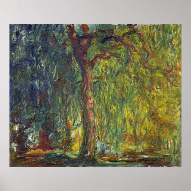 Póster Monet, Weeping Willow (Frente)