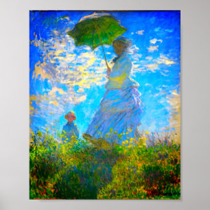 Poster Monet Woman com Parasol
