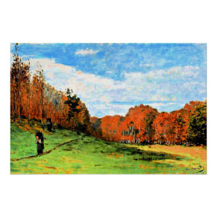Póster Monet - Woodbearers em Fontainebleau