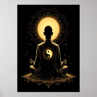 Poster Monge Meditante